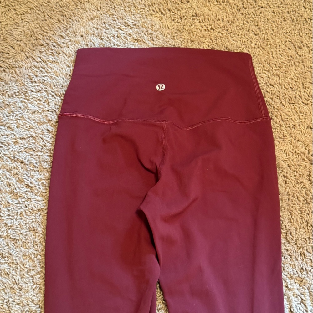 lululemon Align Leggings—Red Merlot—22” inseam - Picture 4 of 15